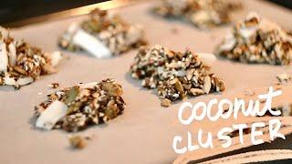 CRISPY COCONUT CLUSTERS | healthy snack idea