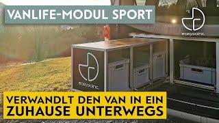 easygoinc. Vanlife-Modul SPORT- macht den Van (und Hochdachkombi) zum Zuhause unterwegs