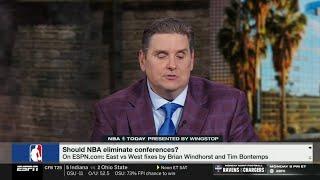 NBA TODAY | NBA should eliminate Conference? - Brian Windhorst on West overwheml East .500+ teams