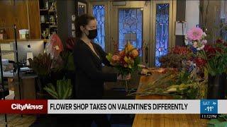 Flower shop takes on St. Valentine's Day differently