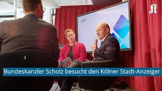 Bundeskanzler Olaf Scholz besucht den Kölner Stadt-Anzeiger