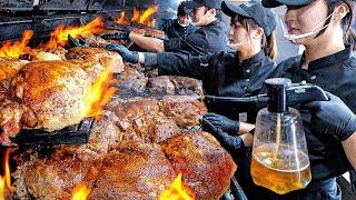 Best Ever American-style BBQ!! Perfect Texas Barbecue, Sold 10 Tons in a Month - Korean street food