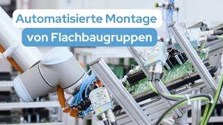 Montage von Flachbaugruppen bei Siemens durch Cobots von Universal Robots