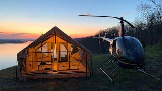 Helicopter Camping on a 1,000FT CLIFF!