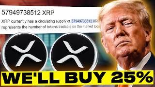 TRUMP: USA TO BUY 5-10% OF XRP SUPPLY! XRP BULLRUN INCOMING (+10,000%)