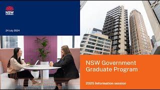 NSW Government Graduate Program - 2025 Information Session