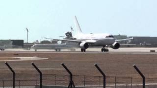 Private Airbus 318 HZ-A5 Take Off Malaga LEMG