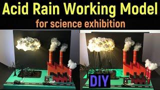 Acid rain working model | acid rain | acid rain project | acid rain model | DIY | science project