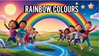 Learn Rainbow colours kids song in english #kidsong #toddler #ai #viral #songsforkids