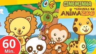 Cineminha Infantil Animazoo - Filme com 12 episódios de desenhos animados educativos