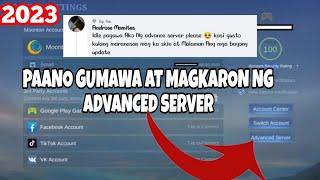 (latest update 2023) Paano Gumawa o Magkaron ng Advanced Server sa Mobile Legends