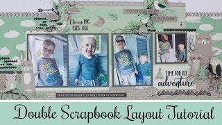 How to make a Double Page Scrapbook Layout