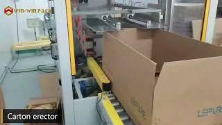 WIN-WIN PACK Large carton box erector machine for pharmaceutical field