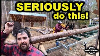 You MUST Do This to Your Woodland Mills Sawmill When Sawing Long Logs (Episode 12)