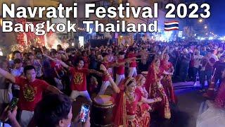 Navratri Festival in Bangkok, Thailand  2023 [4K] I Accidentally Stumbled Into It