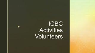 ICBC Activities Volunteers