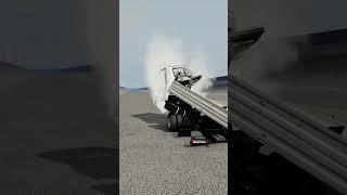 Gazelle Crash Test - Car vs Bollard - BeamNG.Drive #shorts #automobile #beamngbollards #beamngdrive