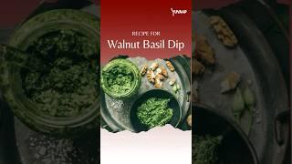 How to make walnut basil dip with just 5 ingredients! | Yuvaap #shorts