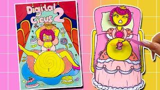 [paper diy] Rescue Princess Loolilalu Pregnant Many Children | Making Digital Circus 2 ASMR