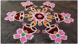 Karthigai Deepam Special Rangoli Design 2024/ Rangoli / New / Easy / Sashti Pooja / Kolam / Festival