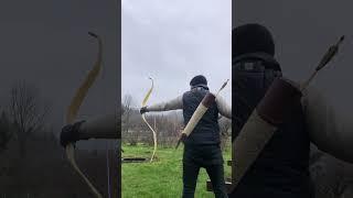 Hand-Made Bow on a Rainy Day️ #archery #recurvebow #bowyer