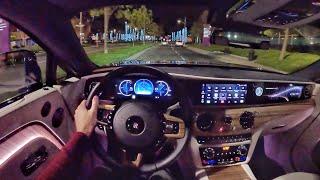 2024 Rolls-Royce Spectre POV Night Drive (3D Audio)(ASMR)