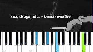 Beach Weather - Sex, Drugs, Etc  (Piano Tutorial)