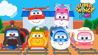 Choo Choo Train | Kids songs | Car Songs | Super wings Song | NurseryRhymes