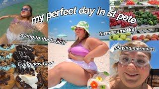 my PERFECT day vlog ft. MOMMA KELLY  *the beach, farmers market, swimming, taste tests, & more*