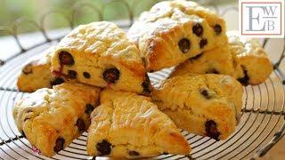 Flakey Lemon Blueberry Scones