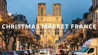 The Christmas market at night in France is beautiful and delicious | Reims, a city near Paris