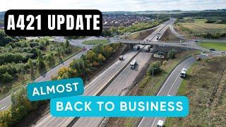 The A421 is finally drained - Back to business soon!