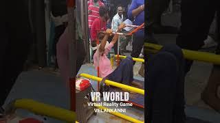 Funny virtual reality reaction  VR WORLD VELANKANNI #shorts #short #vrworld #vrgaming #gaming