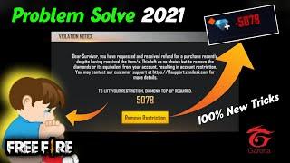 Free Fire Violation Notice 2021 | Diamond Restriction Problem Solve