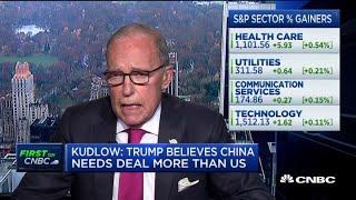 Kudlow: No tariff adjustments until deal is made