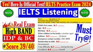 IELTS LISTENING PRACTICE TEST 2024 WITH ANSWERS | 06.08.2024