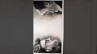 Rajanikanth  Amitabh Bachchan drawing  #drawing #art #viralvideo  #vettaiyan #rajanikanth  #shorts