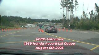 ACCO Autocross 1989 Honda Accord Lxi Coupe August 6th 2023