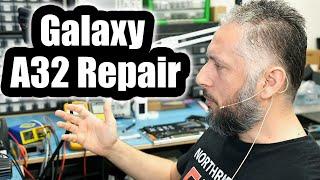 Samsung A32 Phone Repair - Customer inflicted damage