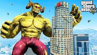 RED HULK become MONSTER RED HULK TO kill GREEN HULK  | GTA 5 AVENGERS