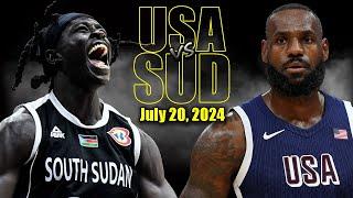 Team USA vs South Sudan Full Game Highlights - 2024 Olympics | July 20, 2024