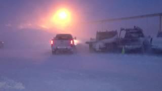 Prudhoe Bay, Alaska in winter