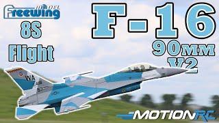 8S Ultra-Performance Freewing 90mm F-16 Flight | Motion RC