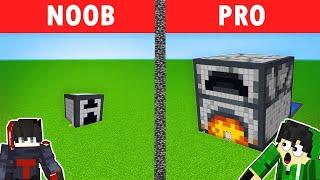 NOOB VS PRO: FURNACE HOUSE BUILD CHALLENGE | Minecraft OMOCITY (Tagalog)