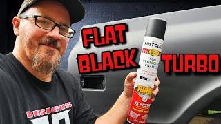 TURBO Can Spray Paint (Flat Black) How To Spray Paint Your Car at Home