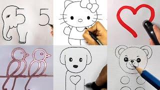 Easy Cool Drawing Ideas & Tricks | Amazing Drawing Tutorial