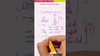 English grammar exercis working with verbs +tenses