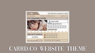 carrd.co website theme | phone tutorial ︎