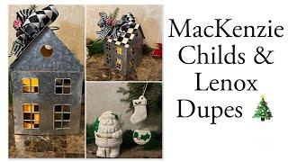 MacKenzie Childs and Lenox Dupes l Highend For Cheap l Christmas Decor l DollarTree Diy Crafts