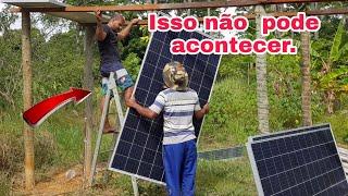 Placa solar! Se fizer isso vai queimar  tudo.